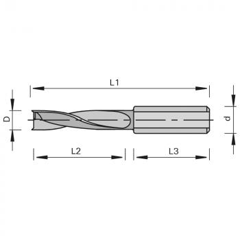 Stehle 185774  2042 Hochleistungs-Dübelbohrer Zeichnung